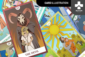 create any illustration for card game