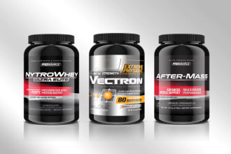 fitness supplements packing and label design