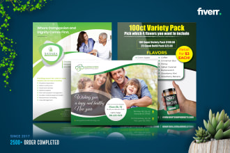 design professional medical or dental postcard, flyer, eddm