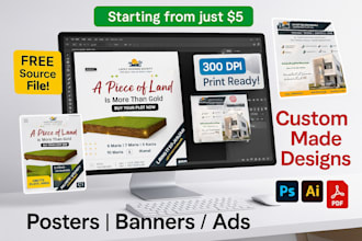 design eye catching posters, banners and ads