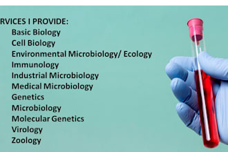 help with biology related tasks and everything