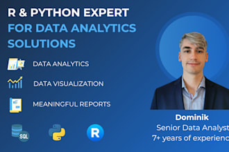 solve your r and python data analysis, statistics and visualization tasks