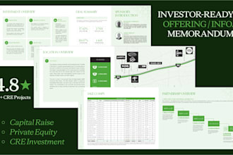 design or redesign stunning offering memorandum or flyer