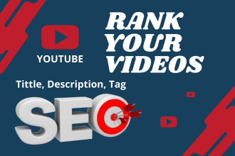 be your best youtube video SEO expert to rank your videos