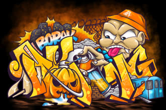 do best graffiti style for you name, brand or logo