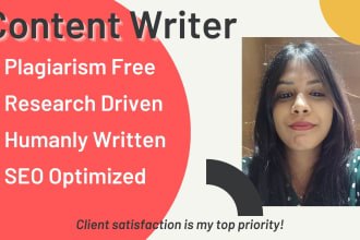 write research driven content for your website or blog