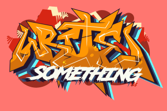 make graffiti for brand merchandise band and etc