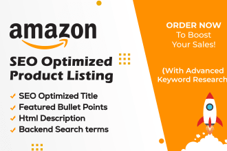 do amazon SEO product listing optimization, fba product listing that sells