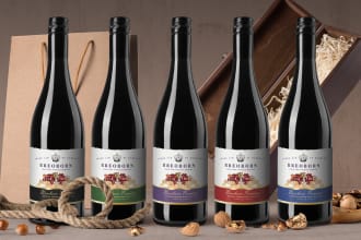 do premium wine or beverage label design