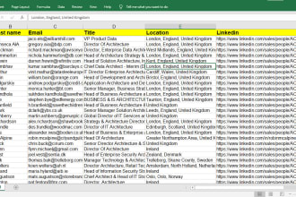 b2b lead generation and web research