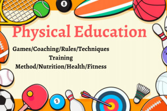 write physical education tasks