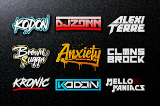 design dj, music, band, and typography logo