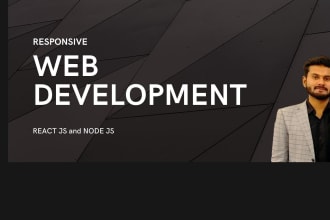 create responsive website using react js and node js