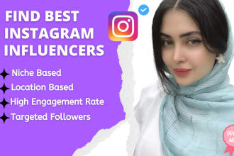 create a perfect instagram influencer marketing list and instagram influencers