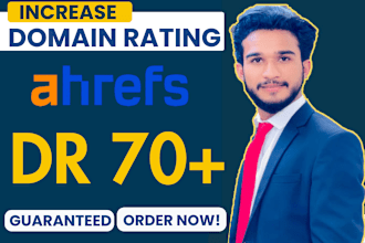 increase domain rating ahrefs DR using high authority white hat seo backlinks