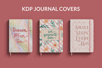 design kdp journal and notebook covers