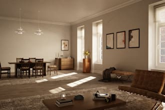 design and render 3d interior