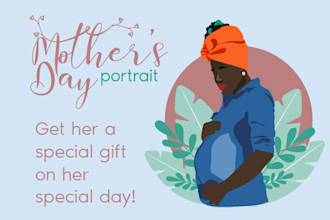 do a flat portrait illustration from a photo