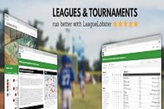 create an esports tournament website and other gaming site