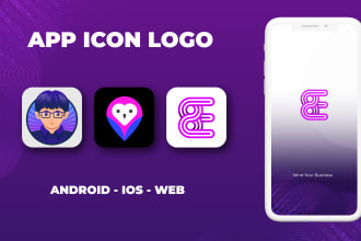 design IOS or android app icon logo and splash screen