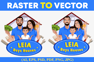 vectorize your logo, convert raster image to vector, vector tracing
