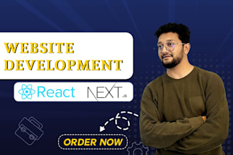 develop your reactjs nextjs, js ts web applications