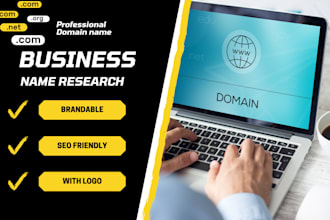 brainstorm business names effectively with domain research