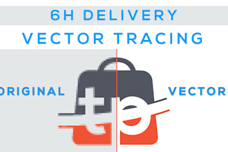 recreate, redraw your logo or vector tracing