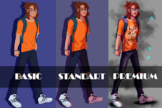 make design of your character by old ref or by the script