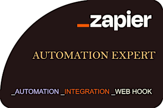 be your zapier expert, setup zapier automation, API integration, fix zap webhook