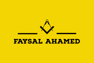 create flat and minimalist logo