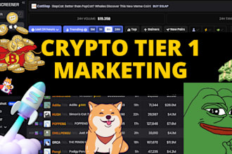 do crypto tier 1 marketing for meme tokens, solana