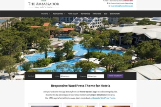 build travel hotel website using wordpress and laravel codeigniter