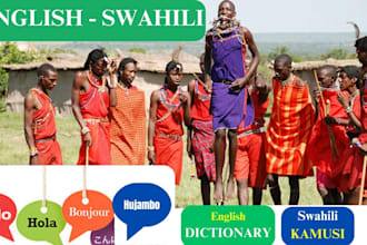 translate and transcribe  english to native swahili and vice versa
