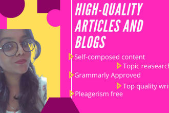 be your SEO content writer for your website, blog, article copywriting