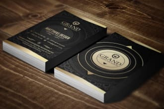 design outstanding 2side business card in 24 hrs