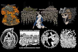 create vector illustration skeleton tactical soldiers army