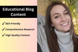 write your educational content