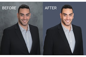 retouch headshot portrait beauty photo editing
