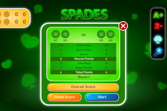 design games ui, gui backgrounds, menus and buttons