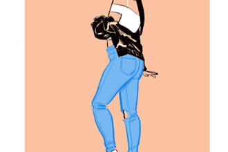 draw you as a cool illustration