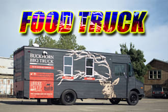 design professional food truck wrap for you