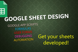 google sheet automation and scripting