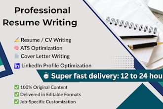 write ats optimized resume, and linkedin optimization
