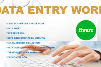 do data entry, copy paste, web research