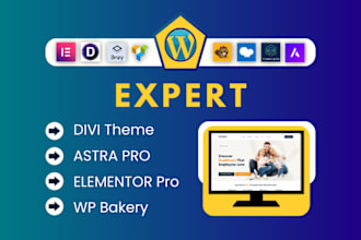 build wordpress website using elementor pro divi wpbakery by astra avada