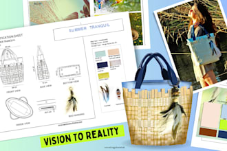 design any bag and techpack for you