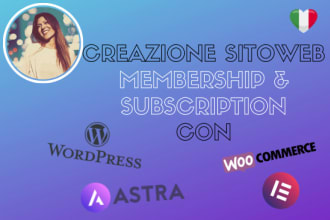 create wordpress membership and subscriptions website