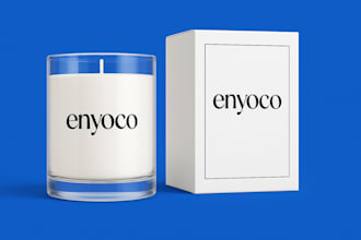 do candle label product design