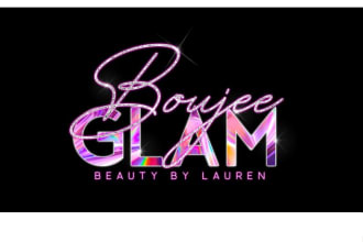 design hair extensions, boutique, and eyelash logo